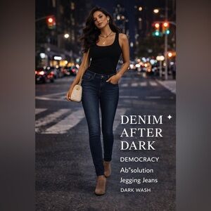 Democracy “Ab”solution Jegging Jeans – Dark Wash Size 4